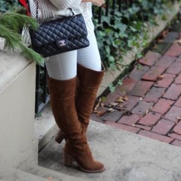 Steve Madden Over The Knee Orlando Leather Boots 8